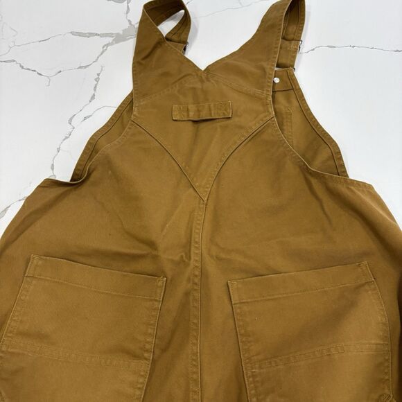 Duluth Trading Overalls Womens Size Small Bronze 40 Grit Flex Twill Bib Outdoors - Picture 7 of 7
